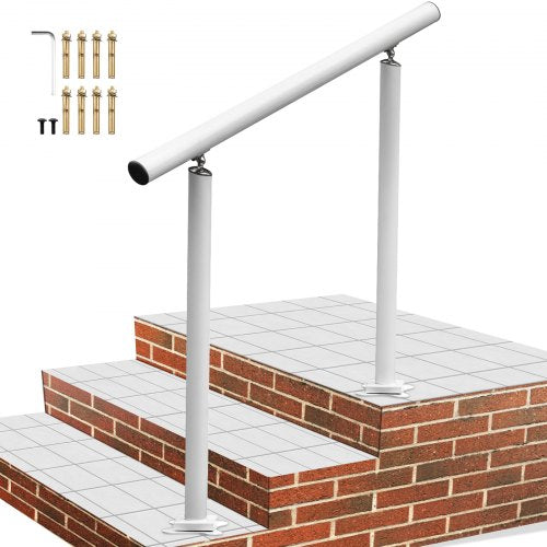 Adjustable Angle White Aluminum Stair Hand Rail For The Elderly Rustproof Handrails For Outdoor Ste 1