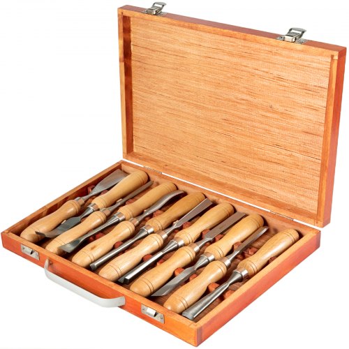 12Piece Wood Lathe Chisel Set 334Inch HSS Blades For Wood Carving Root Carving  Furniture Making 1