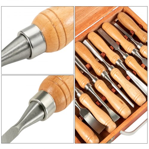12Piece Wood Lathe Chisel Set 334Inch HSS Blades For Wood Carving Root Carving  Furniture Making 3