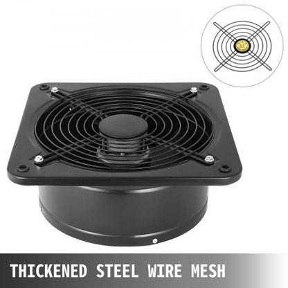 Wall Mounted Exhaust Fan Blower, Heavy-Duty Ventilation Extractor for Kitchen, Bathroom, Toilet, Garage & Commercial