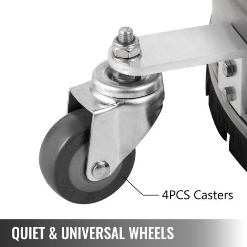 Surface Cleaner Flat Surface Cleaner for Pressure Washer 4000PSI with Quick Connector, Stainless Steel Rotating Rod