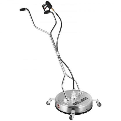 Surface Cleaner Flat Surface Cleaner for Pressure Washer 4000PSI with Quick Connector, Stainless Steel Rotating Rod