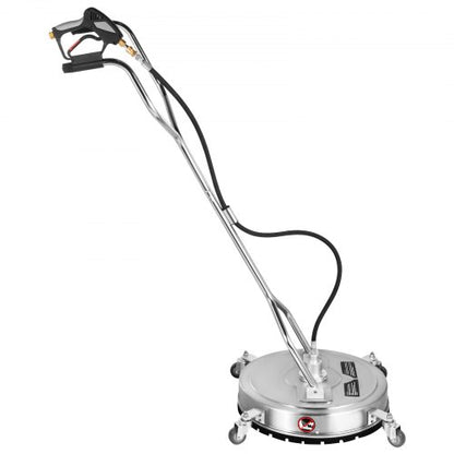 Surface Cleaner Flat Surface Cleaner for Pressure Washer 4000PSI with Quick Connector, Stainless Steel Rotating Rod