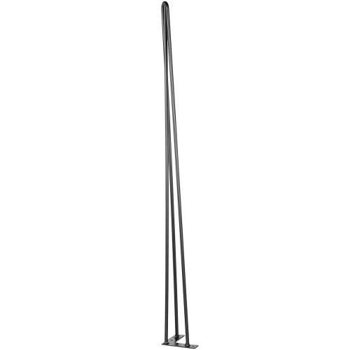 Hairpin Table Legs Black Set, Desk Legs, Rod Carbon Steel DIY Heavy Duty Furniture Legs for Desk, Bench, Tablle, Chairs