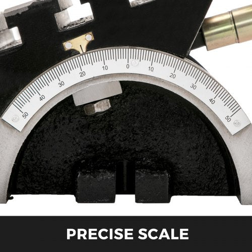 Heavy Duty Tilting Milling Table, Swivel Angle Plate with Adjustable Crank Handle and T-Slots for Precise Grinding