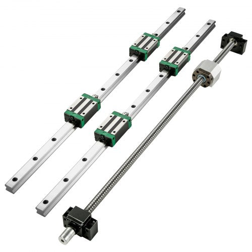 Precision Linear Guide Rail Set 2x HGR201000mm Rails RM1605 Ballscrew 4 Blocks  End Supports For CN 1