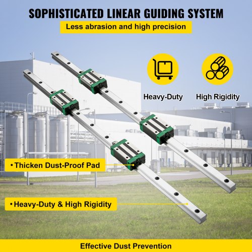 Precision Linear Guide Rail Set 2x HGR201000mm Rails RM1605 Ballscrew 4 Blocks  End Supports For CN 4