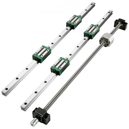 Precision Linear Guide Rail Set 2x HGR201000mm Rails RM1605 Ballscrew 4 Blocks  End Supports For CN 8