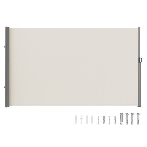 Retractable Side Awning Durable Full Aluminum Frame UVResistant Patio Sunshine Screen  Privacy Wind 1