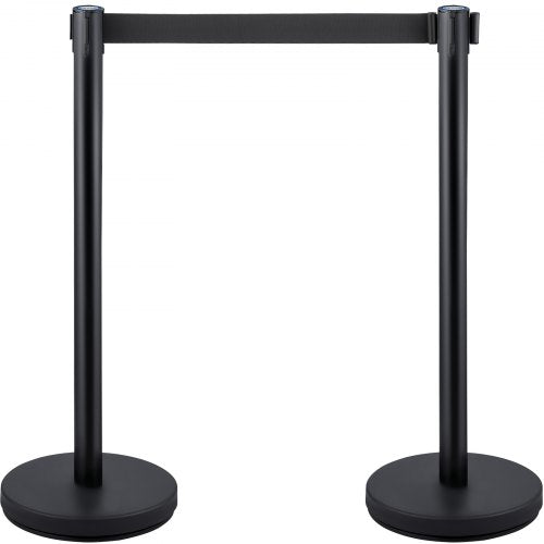 Stainless Steel Stanchion Posts 6 PCS Black Retractable Belt Barriers 4Way Adjustable Queue System  7