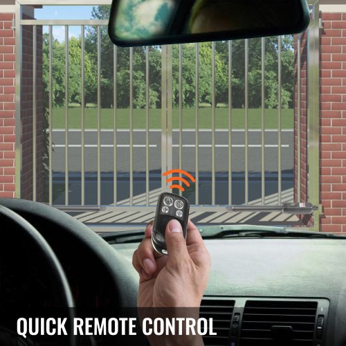 Dual Swing Gate Opener, Heavy Duty Automatic Gate Openers with Remote, AC Powered 50W Motors, Push/Pull-to-Open