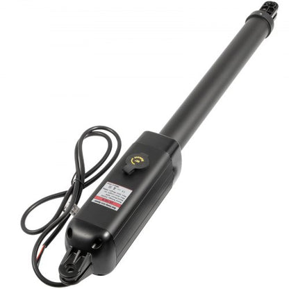 Single Swing Electric Gate Opener Kit, Speed 80W Motor, Push/Pull-to-Open, Remote Control, Gate for Farm, Garage