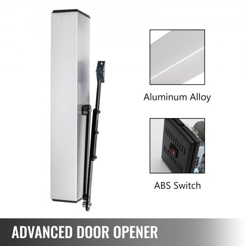 Automatic Swing Door Opener, Handicap Door Opener, Adjustable Electric Door Operator, Stainless Steel & Aluminum Alloy