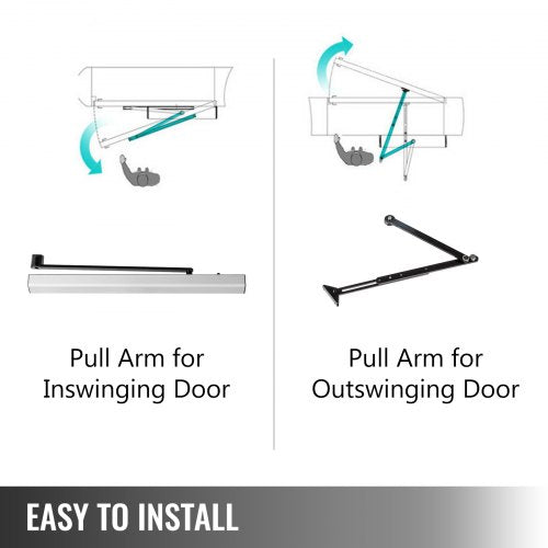 Automatic Swing Door Opener, Handicap Door Opener, Adjustable Electric Door Operator, Stainless Steel & Aluminum Alloy