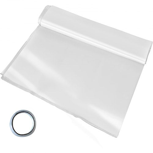 Greenhouse Polyethylene Film, Mil UV Resistant Clear Plastic for Greenhouses, High-Toughness Poly Film Cover