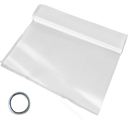 Greenhouse Polyethylene Film, Mil UV Resistant Clear Plastic for Greenhouses, High-Toughness Poly Film Cover