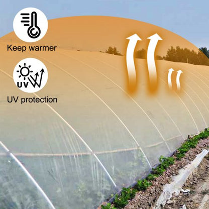 Greenhouse Polyethylene Film Mil, Clear Plastic UV Resistant Cover for Greenhouses, Superior Strength & Toughness