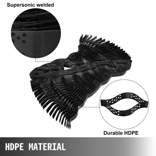 Ground Stabilization Grid, Durable HDPE Geo Grid with Thick Geo Cell Structure, LBS Strength for Gravel, Driveways