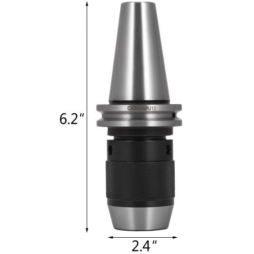 CAT40 Keyless Drill Chuck 1/2". High-Precision Integrated Collet Chuck for CNC Milling, Lathe & Engraving Machines