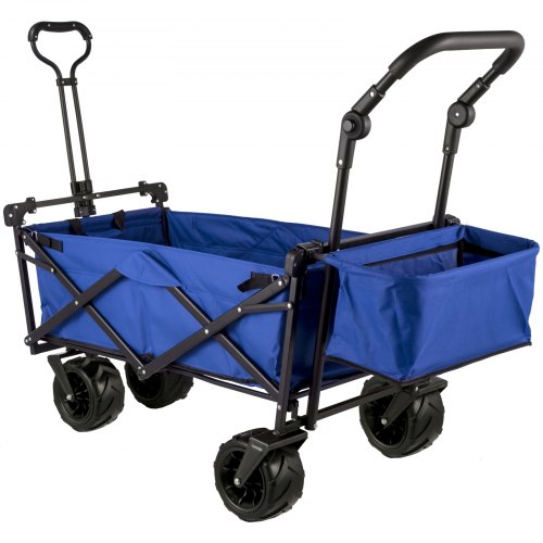 Extra Large Collapsible Garden Cart With Removable Canopy HeavyDuty Folding Wagon With 360 Wheels   7