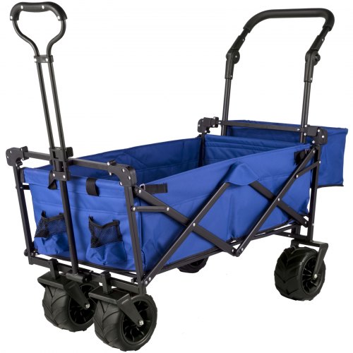 Extra Large Collapsible Garden Cart With Removable Canopy HeavyDuty Folding Wagon With 360 Wheels   9