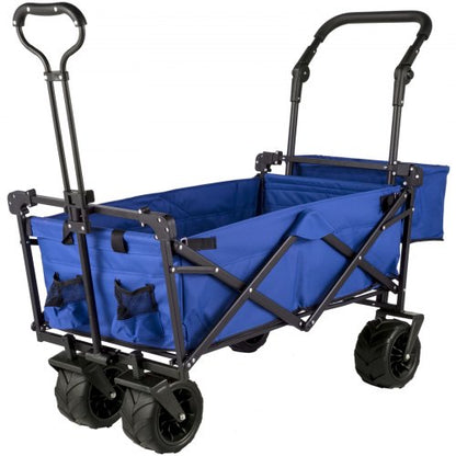 Extra Large Collapsible Garden Cart With Removable Canopy HeavyDuty Folding Wagon With 360 Wheels   9