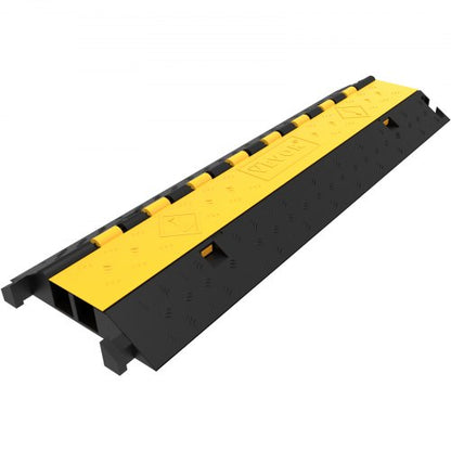 5 Pack Heavy Duty Rubber Cable Protector Ramp 2 Channel 66000 Lbs Load Capacity  Driveway Cord Cove 7