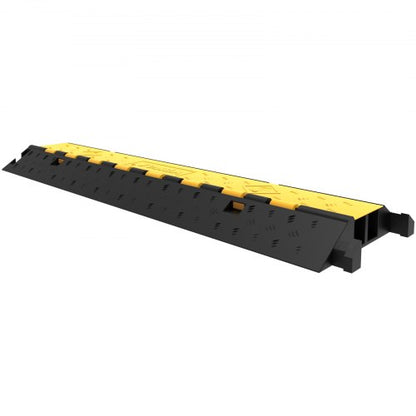 5 Pack Heavy Duty Rubber Cable Protector Ramp 2 Channel 66000 Lbs Load Capacity  Driveway Cord Cove 8