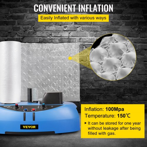 16 X 984ft Air Cushion Film Roll Heavy Duty Bubble Bags For Packaging  TearAble Waterproof Air Pill 5