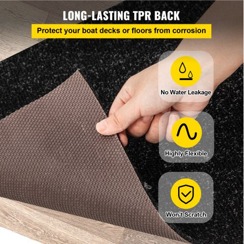Marine Grade Boat Carpet 6x18 Ft Waterproof Outdoor Carpet With NonSlip Surface  Easy Clean Cuttabl 3