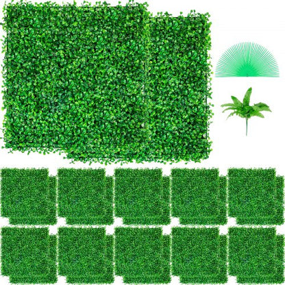 Artificial Boxwood Hedge Wall Panels UV Protected, Green Grass Privacy Fence for Outdoor Backyard, Wall Decoration