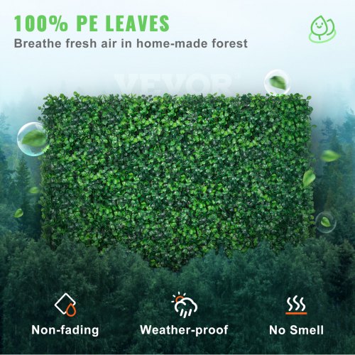 Boxwood Hedge Wall Panels, Artificial Grass Backdrop Wall Thick, Privacy Hedge Screen for Indoor Outdoor