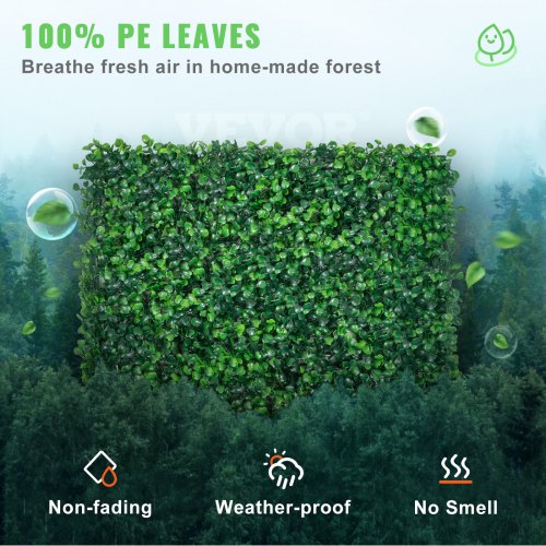 Artificial Boxwood Hedge Wall Panels UV Protected, Fake Grass Wall for Privacy Fence Indoor Outdoor Garden Decor