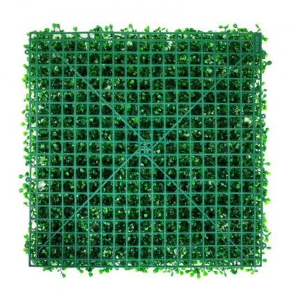 Artificial Boxwood Panel UV Protected Green Grass Wall Panels, Lush Fake Hedge Backdrop for Indoor Outdoor Privacy Fence