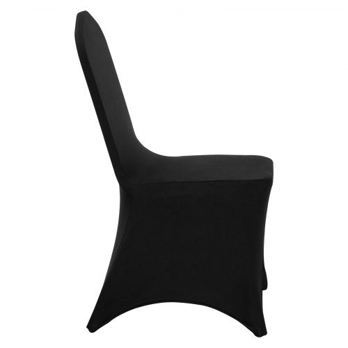 Stretch Spandex Folding Chair Covers Set, Universal Fit with Arched Front, Washable Slipcovers for Wedding, Holiday