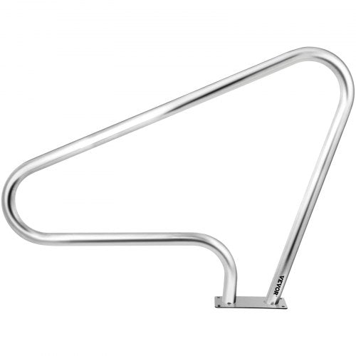 Pool Rail 32x23 304 Stainless Steel Pool Railing With 250LBS Load Capacity Blue Grip Cover  M8 Dril 9