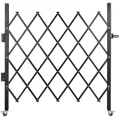 Flexible Expanding Security Gate 48 H X 66 W 360 Rolling Barricade Gate With HeavyDuty Steel  Padlo 1