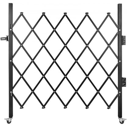 Flexible Expanding Security Gate 48 H X 66 W 360 Rolling Barricade Gate With HeavyDuty Steel  Padlo 8