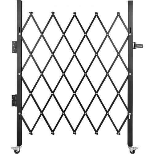 Scissor Gate Or Door With Padlock HeavyDuty 360 Rolling Barricade Gate For Home  Industrial Safety 1
