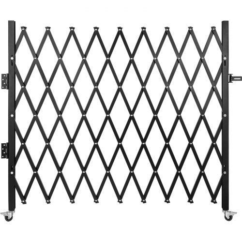 Flexible Expanding Security Gate 360 Rolling Barricade Gate With Padlock  HeavyDuty Scissor Gate Fo 1