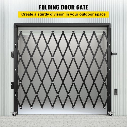 Flexible Expanding Security Gate 360 Rolling Barricade Gate With Padlock  HeavyDuty Scissor Gate Fo 2