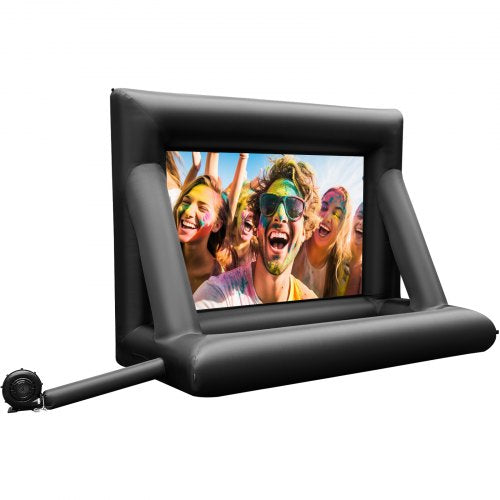 24ft Inflatable Movie Screen Outdoor Theater Projector Screen With 360W Blower  HeavyDuty Oxford Fa 10