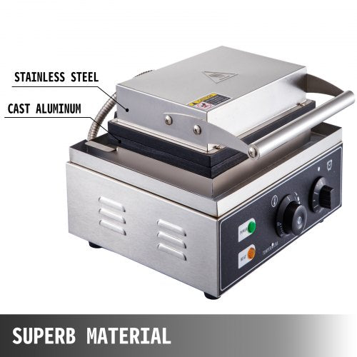 Professional Hole Electric Doughnut Maker, Commercial Waffle Donut Machine with Double-Sided Heating, Teflon-Coated