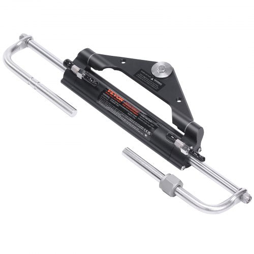 Hydraulic Outboard Steering Kit, Marine Boat Steering System with Pump, Cylinder, High-Pressure Hoses, for Single Engine
