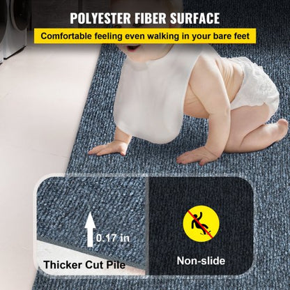 Marine Carpet 6 Ft X 13 Ft NonSlip Waterproof Outdoor Carpet Roll  Soft Durable Gray Boat Carpet 3