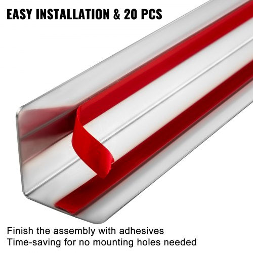 20-Pack 304 Stainless Steel Corner Guards (2 x 2 x 48 Inch), Heavy-Duty Metal Wall Corner