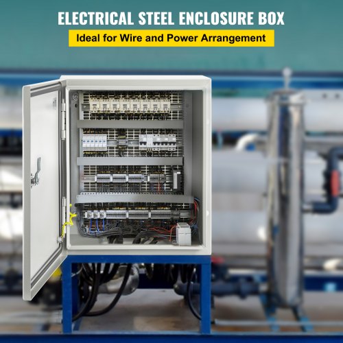 NEMA Steel Electrical Box, IP66 Waterproof Dustproof Junction Box with Lock & Mounting Plate