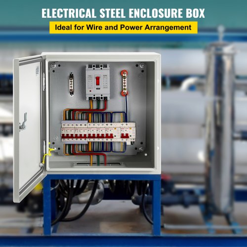 12x12x6 NEMA 4X Steel Electrical Box IP66 Waterproof  Dustproof Enclosure HeavyDuty 2