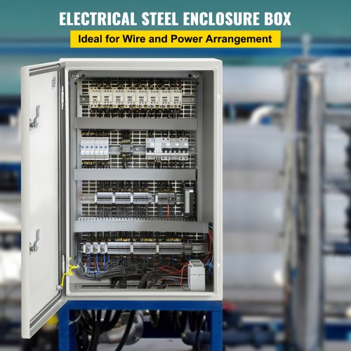 IndustrialGrade Steel Electrical Box 24x16x10 Inches IP66 Waterproof  Dustproof Enclosure 2