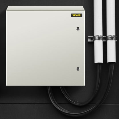 24x24x8" NEMA 4X Steel Electrical Box, IP66 Waterproof & Dustproof Enclosure, Industrial-Grade Outdoor